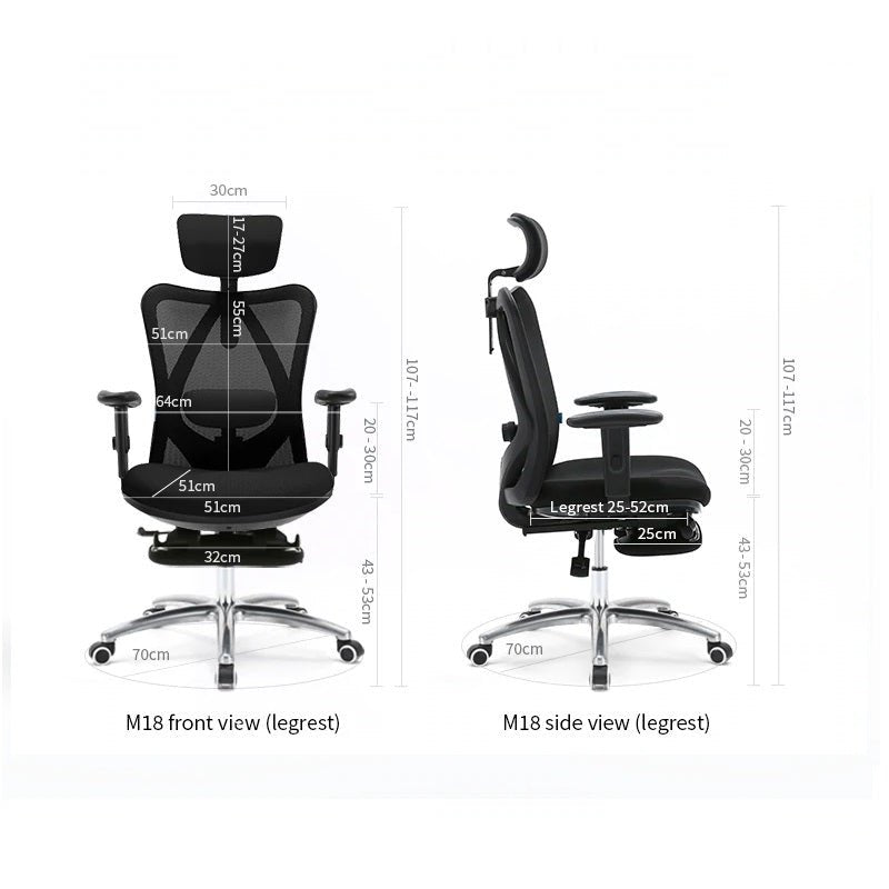 Sihoo M18 Ergonomic Office Chair, Computer Chair Breathable Lumbar Support