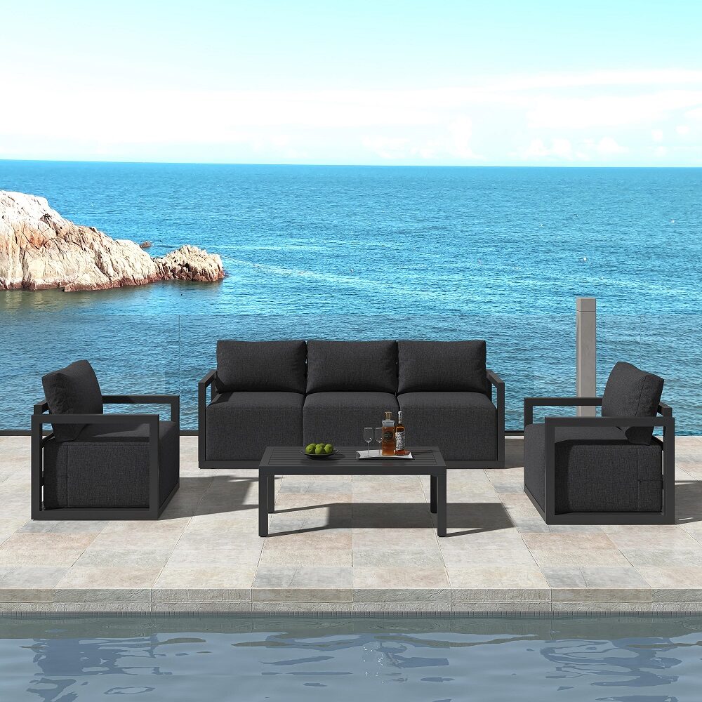 Alfresco 5-Seater Deep-Seated Patio Set White