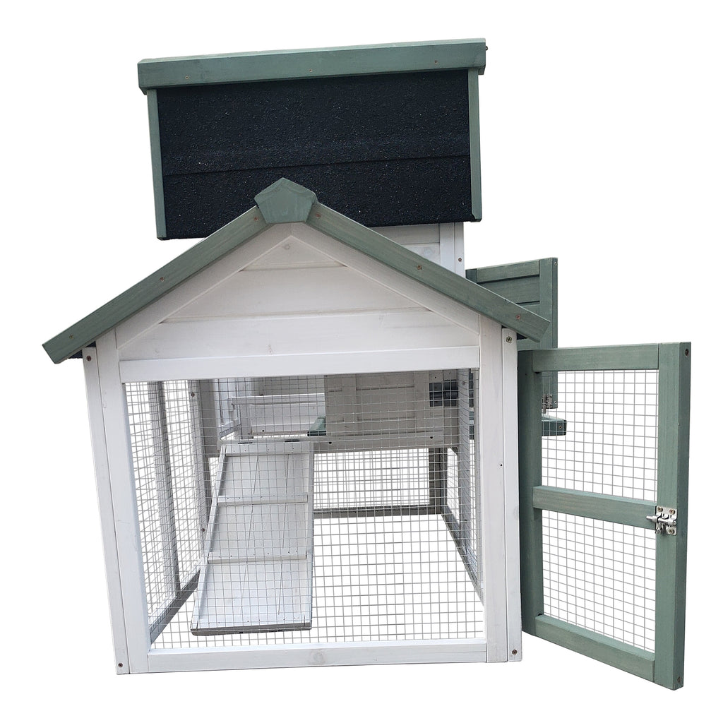 Rabbit Hutch Guinea Pig Cage Chicken Coop 151cm Double Storey 