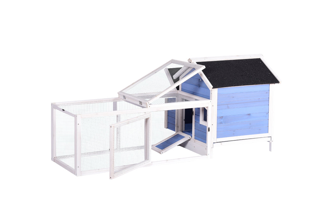 Rabbit Hutch Guinea Pig Cage Chicken Coop 180cm Double Storey 