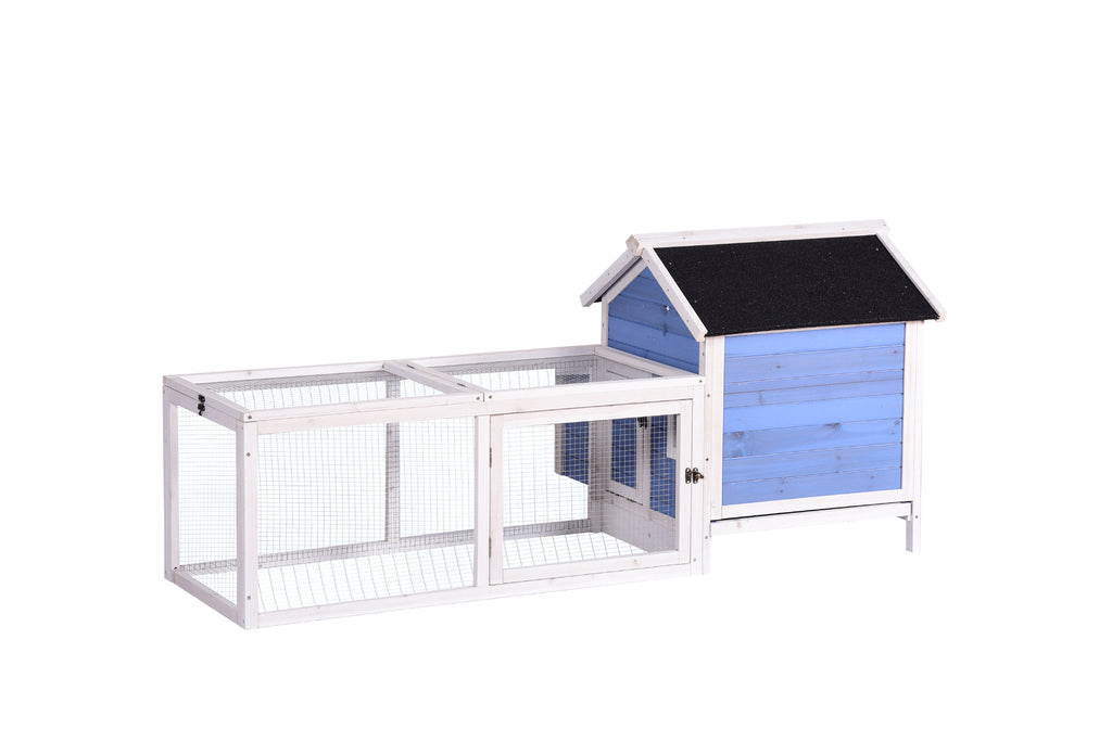 Rabbit Hutch Guinea Pig Cage Chicken Coop 180cm Double Storey 