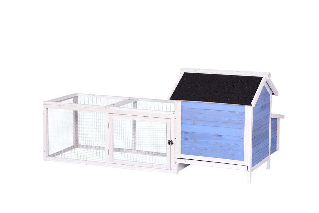 Rabbit Hutch Guinea Pig Cage Chicken Coop 180cm Double Storey 