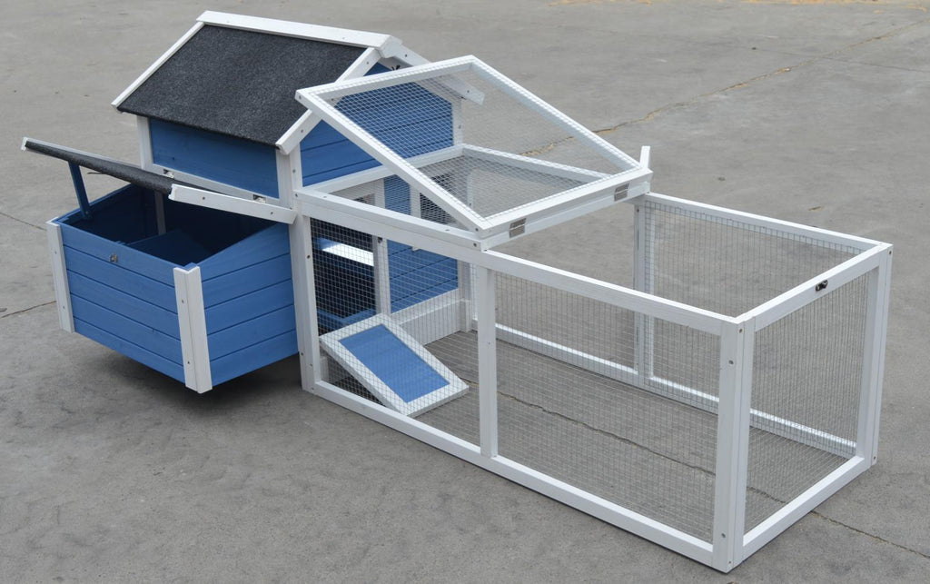 Rabbit Hutch Guinea Pig Cage Chicken Coop 180cm Double Storey 