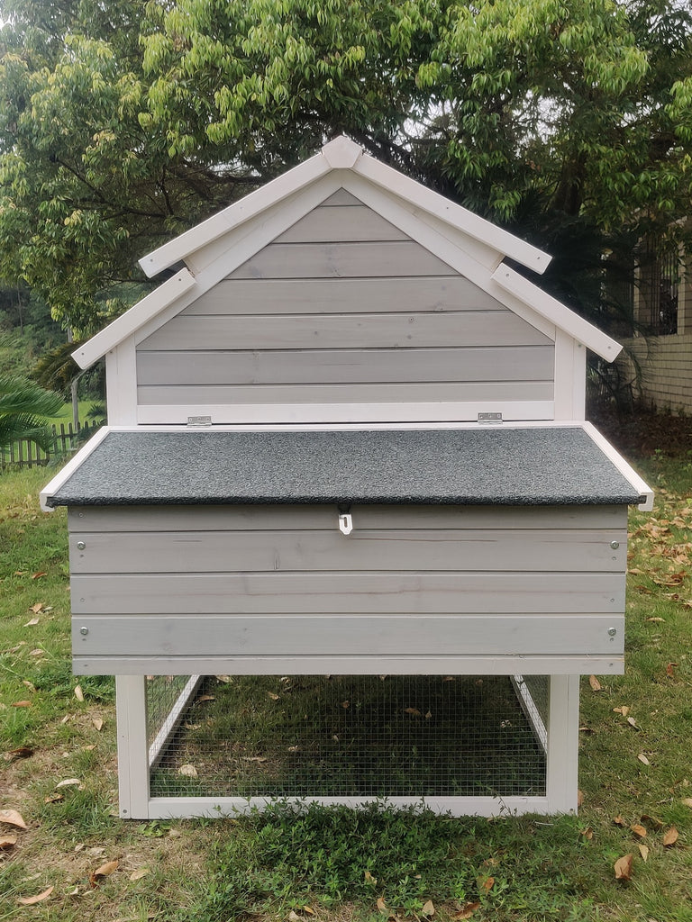 Rabbit Hutch Guinea Pig Cage Chicken Coop 230cm Double Storey 