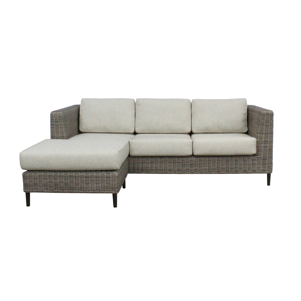  3 Seater Giornata Outdoor Grey Wicker Lounge Sofa Furniture Set