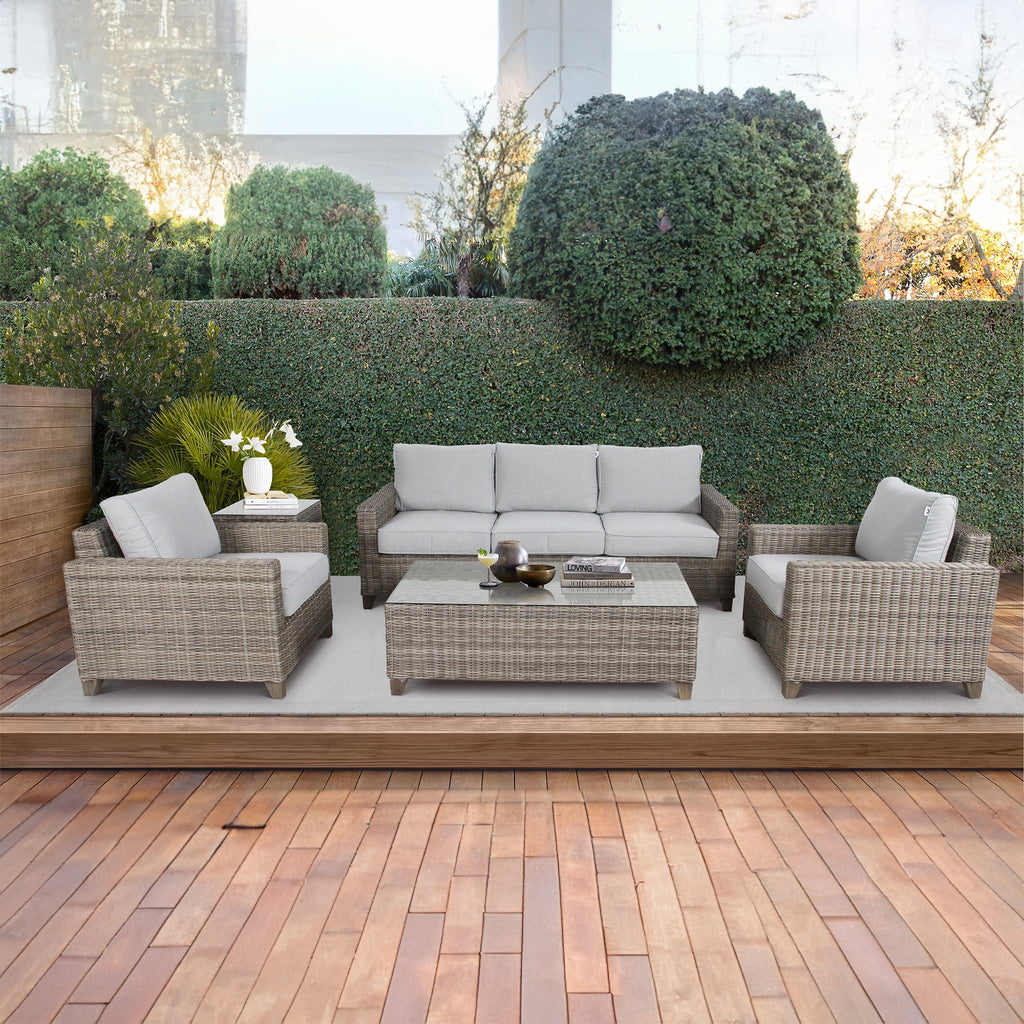 2 Seater Outdoor Wicker Sofa Chair Lounge