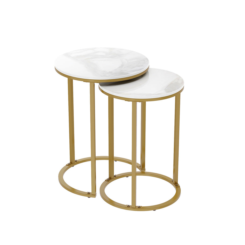Interior Ave Deva Gold Nested Side Table Set
