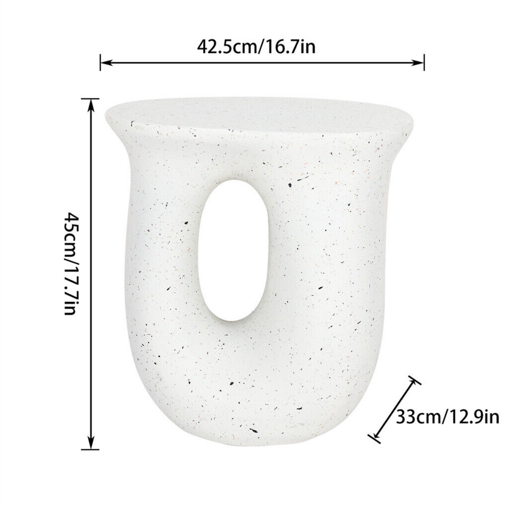 Interior Ave Cosmo Terrazzo Accent  Side Table