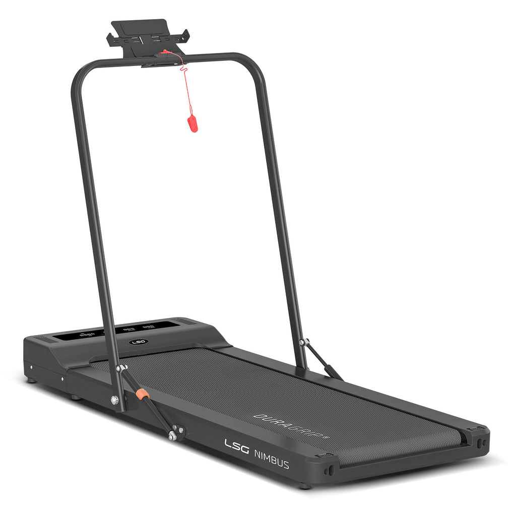 LSG Nimbus Walking Pad Treadmill + White ErgoDesk Automatic Standing Desk 1500mm