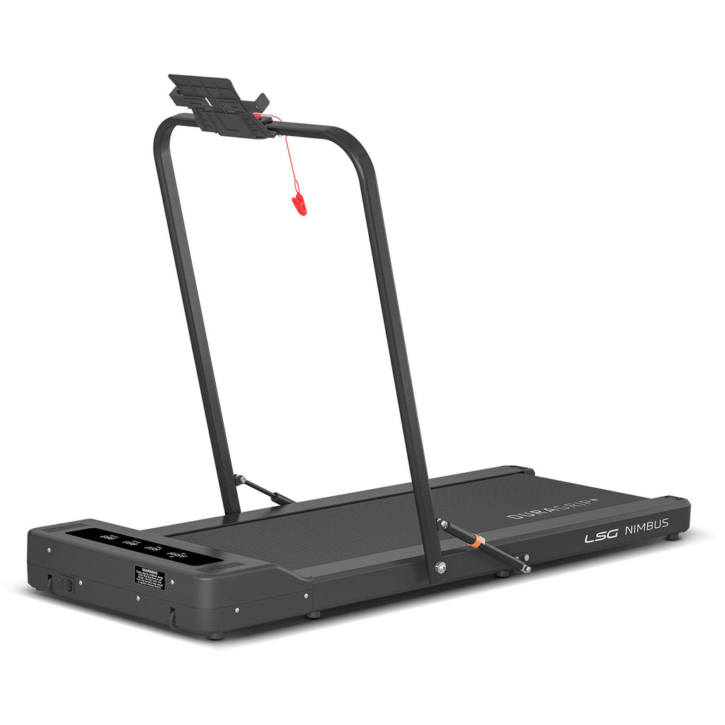 LSG Nimbus Walking Pad Treadmill + White ErgoDesk Automatic Standing Desk 1500mm