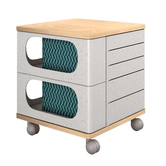 UFOU Fitin Helix Modular Storage Cabinet Unit 5 Revolving Doors