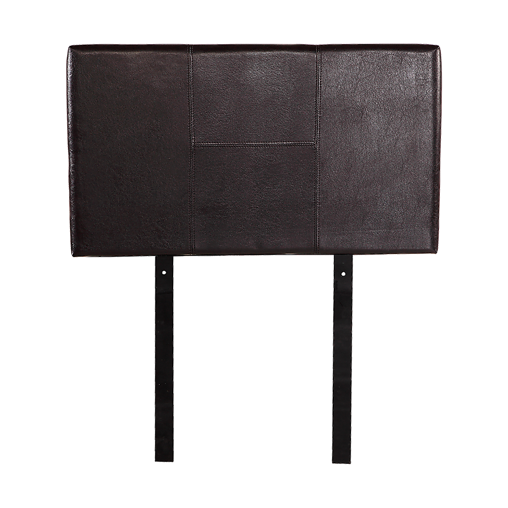 PU Leather Single Bed Headboard Bedhead Brown