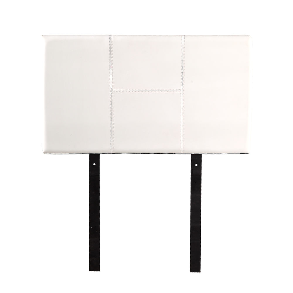 PU Leather Single Bed Headboard Bedhead White