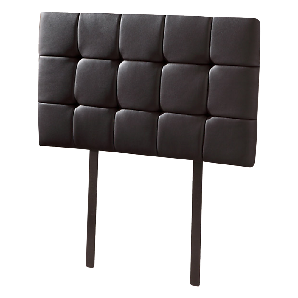 PU Leather Single Bed Deluxe Headboard Bedhead Black