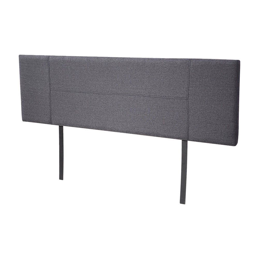 Linen Fabric King Bed Headboard Bedhead Grey