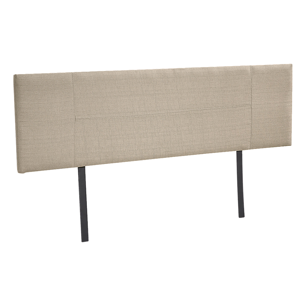 Linen Fabric King Bed Headboard Bedhead Beige