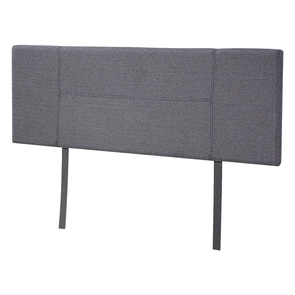 Linen Fabric Queen Bed Headboard Bedhead Grey