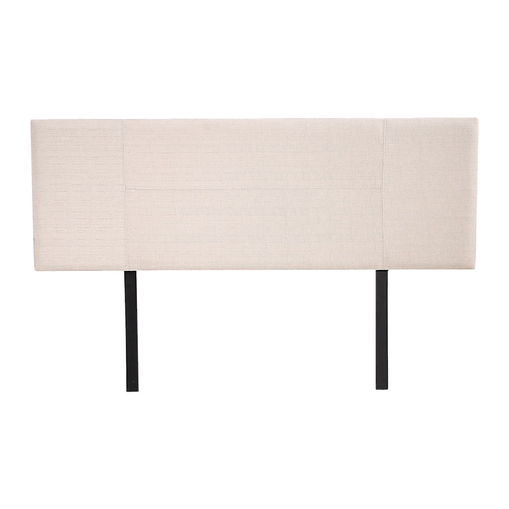 Linen Fabric Queen Bed Headboard Bedhead Beige
