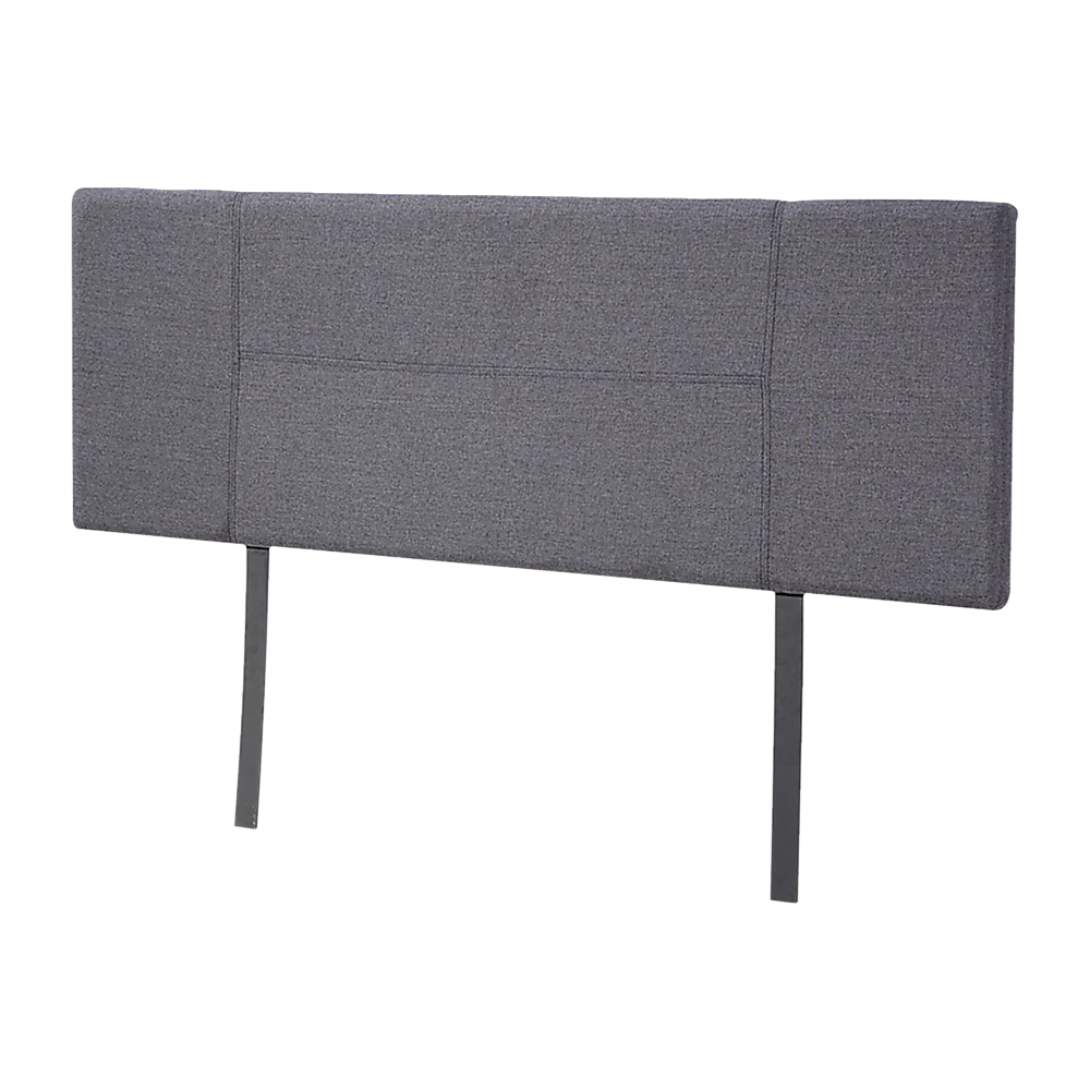 Linen Fabric Double Bed Headboard Bedhead Grey