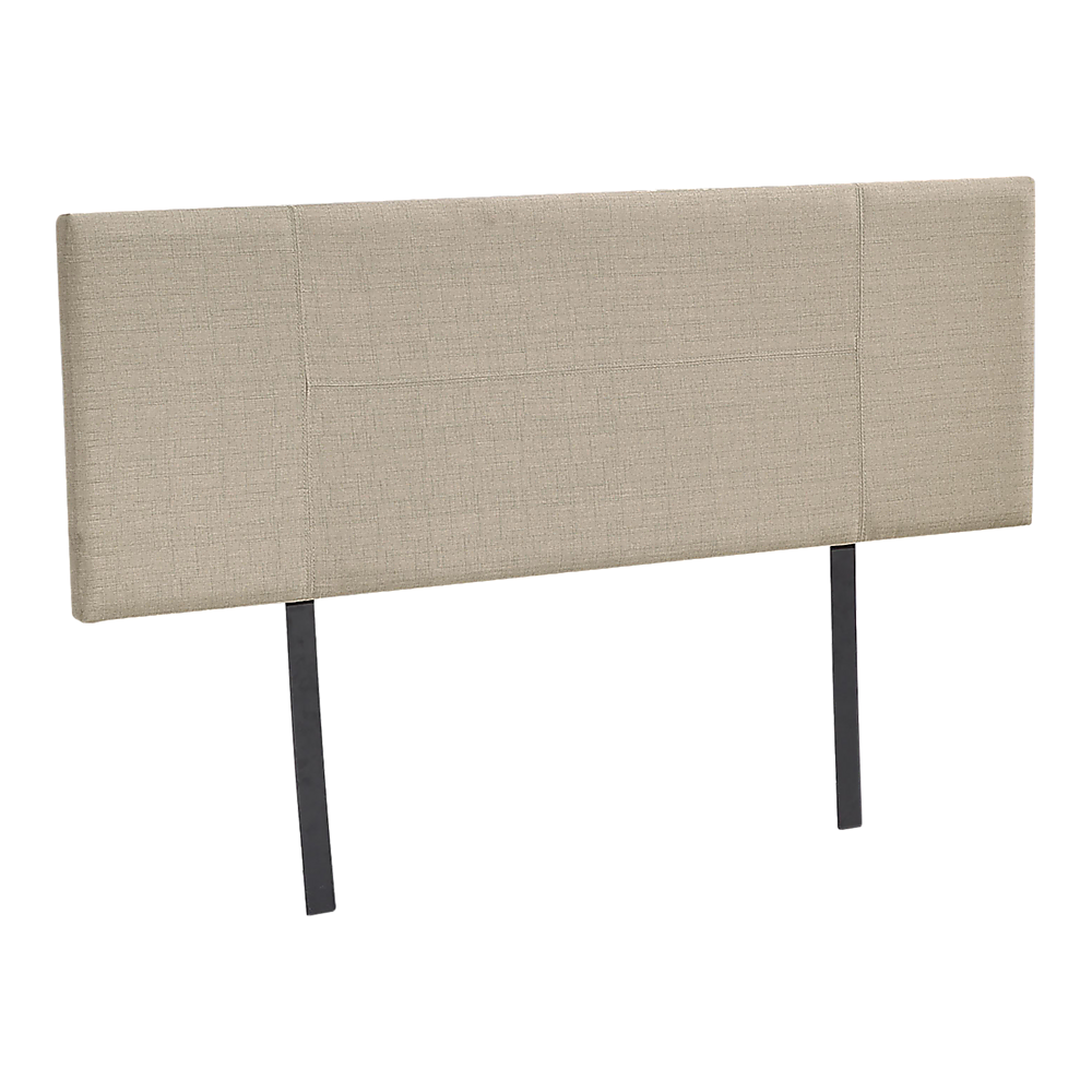 Linen Fabric Double Bed Headboard Bedhead Beige