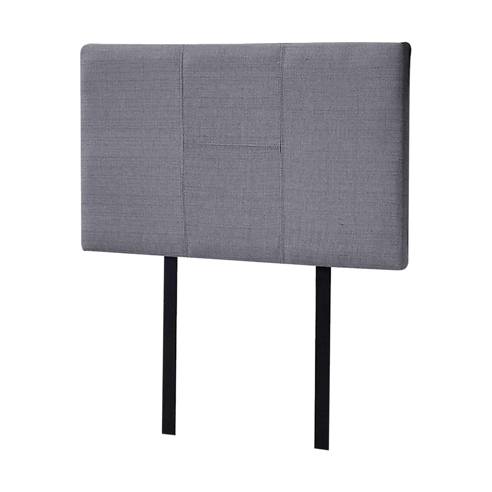 Linen Fabric Single Bed Headboard Bedhead Grey