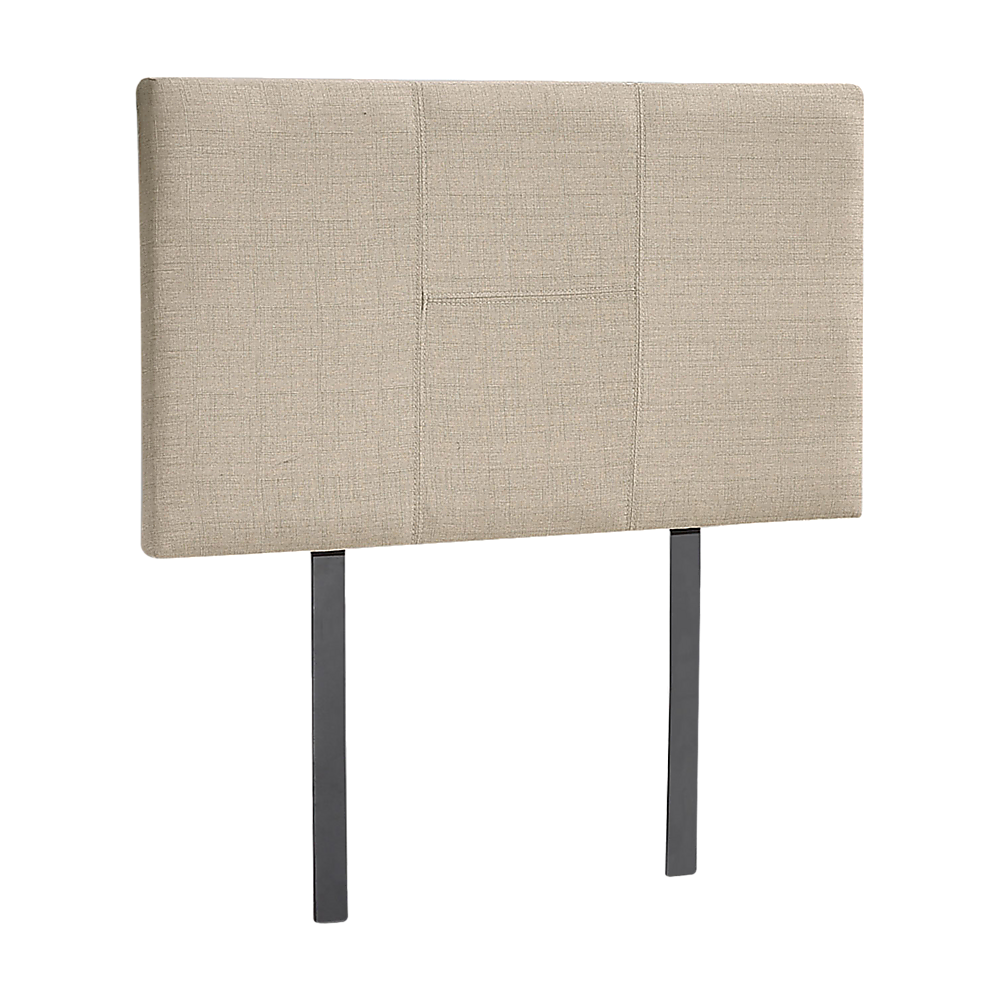 Linen Fabric Single Bed Headboard Bedhead Beige
