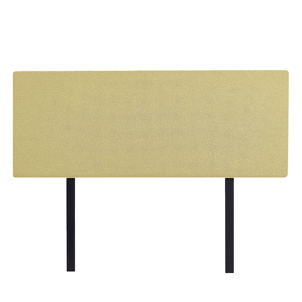 Linen Fabric Double Bed Deluxe Headboard Bedhead Sulfur Yellow