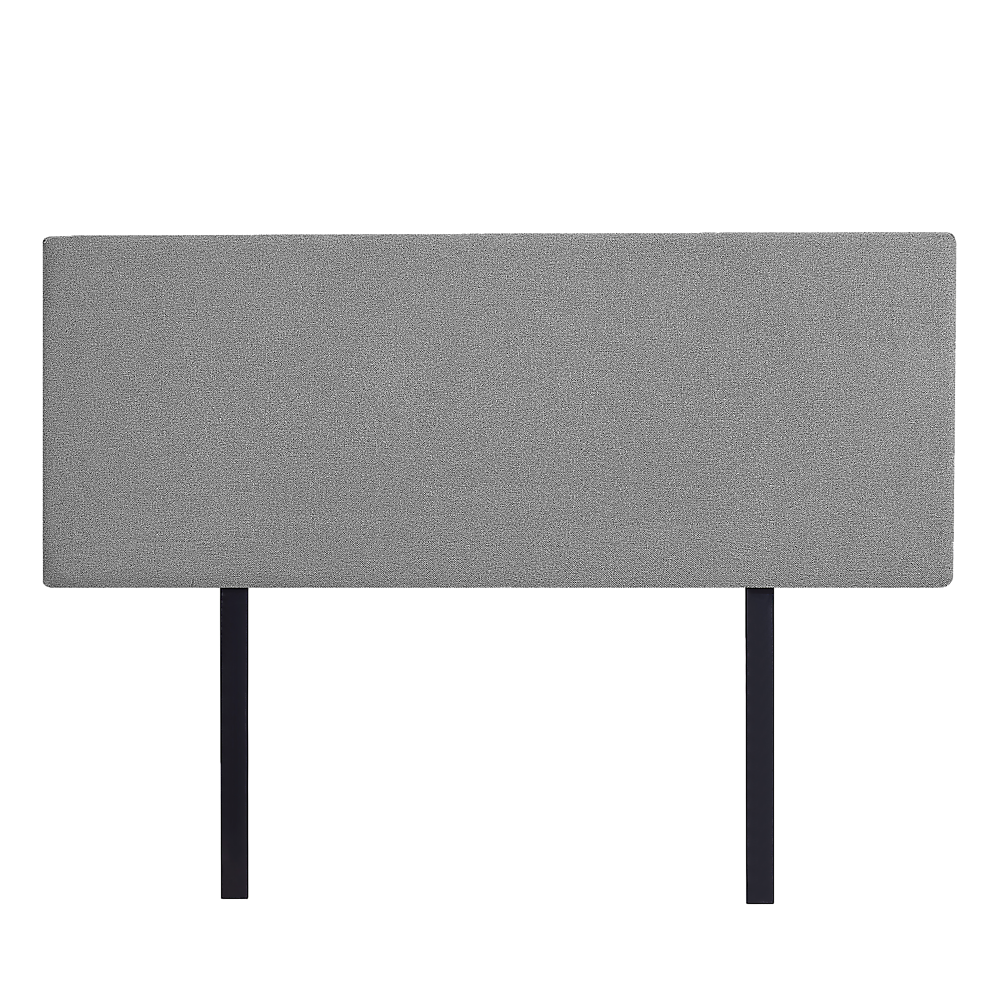 Linen Fabric Queen Bed Deluxe Headboard Bedhead Night Ash