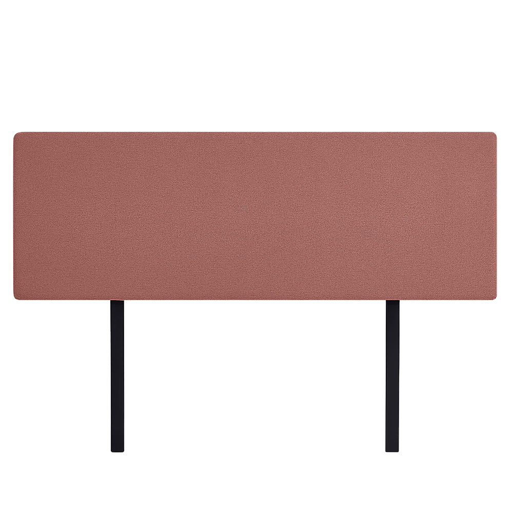 Linen Fabric King Bed Deluxe Headboard Bedhead Pearl Copper Brown