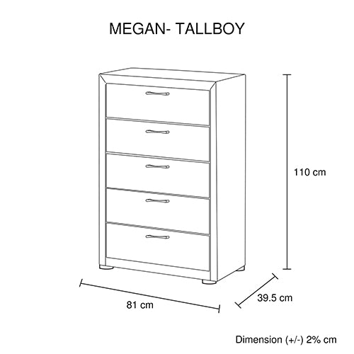 4 Pieces Bedroom Suite Upholstery Fabric in Light Grey with Base Drawers Queen Size Bed, Bedside Table & Tallboy