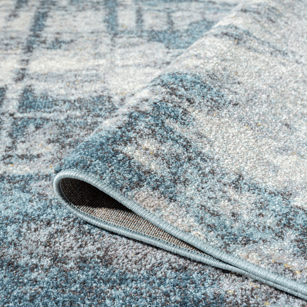 Slate Blue Hallway Runner Rug