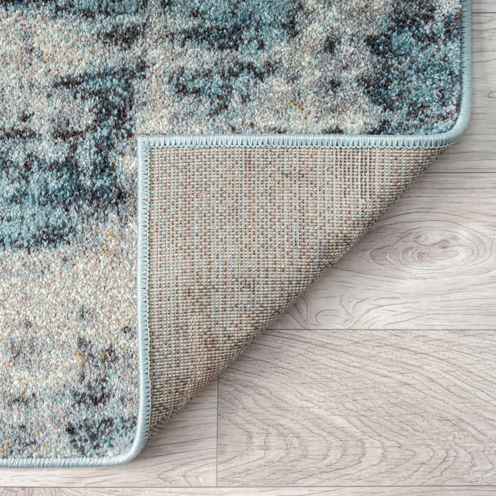 Slate Blue Hallway Runner Rug