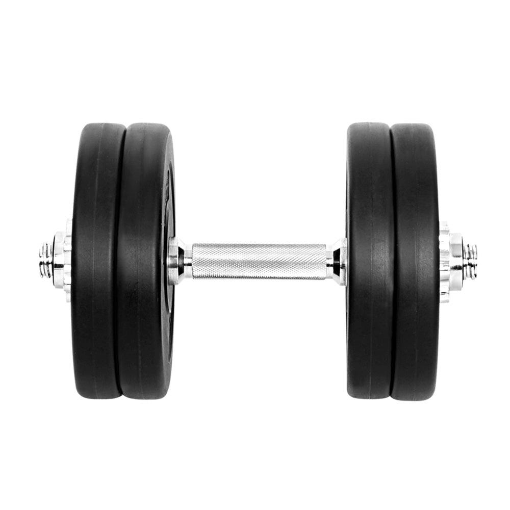 25kg Dumbbells Dumbbell Set Weight Plates Home Gym Fitness Exercise - House Things Sports & Fitness > Fitness Accessories