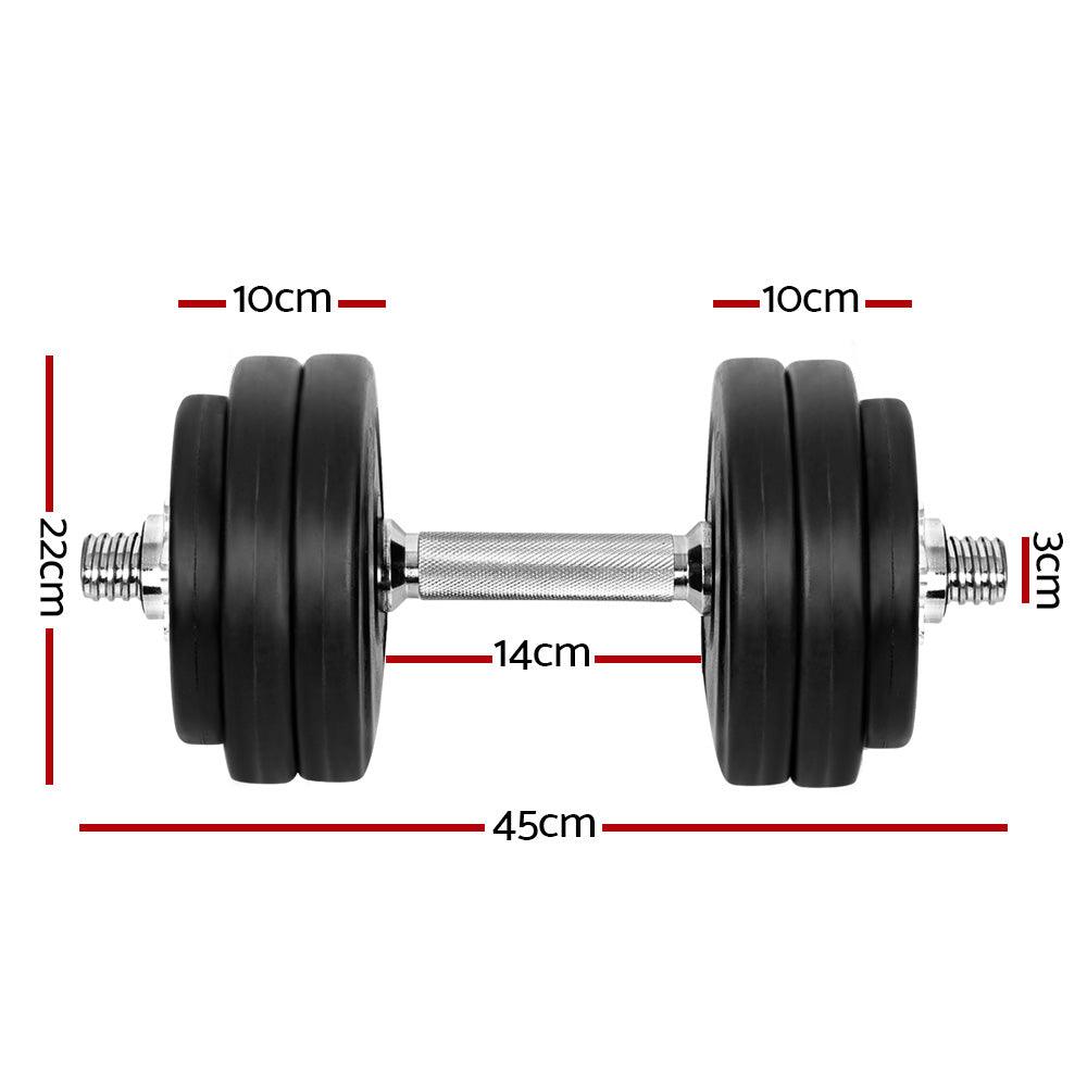 30kg Dumbbells Dumbbell Set - House Things Sports & Fitness > Fitness Accessories