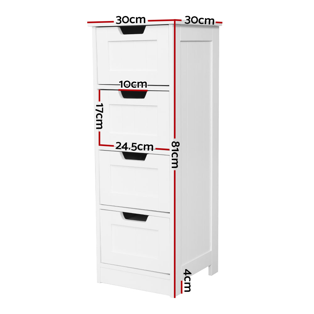 Storage Cabinet Chest of Drawers Dresser Bedside Table Bathroom Stand Furniture - House Things Furniture > Living Room