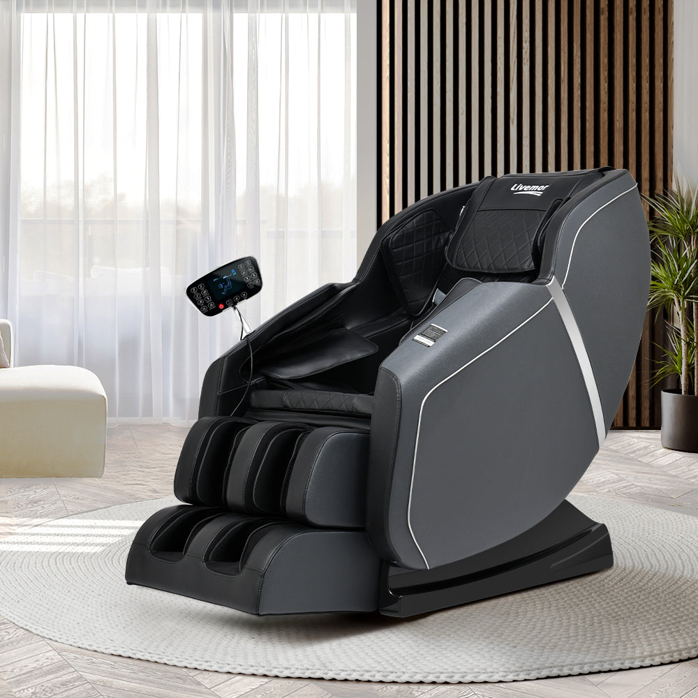 Livemor Electric Massage Chair Full Body Reclining Zero Shiatsu Heating Massager