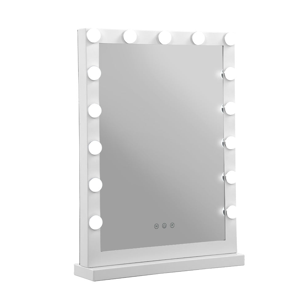 Embellir Hollywood Makeup Mirror With Light 15 LED Bulbs Vanity Lighted Stand - House Things Health & Beauty > Makeup Mirrors