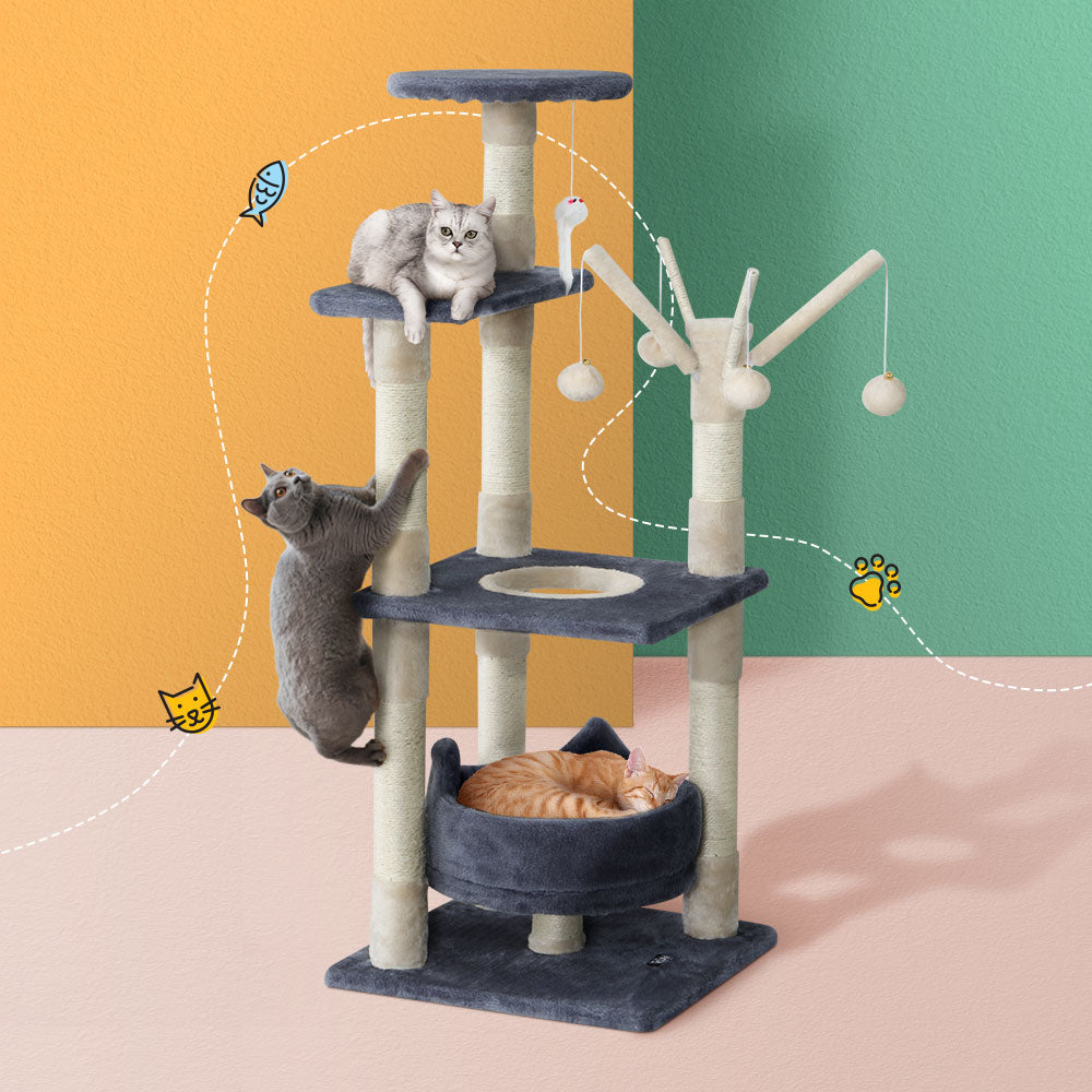 i.Pet Cat Tree Scratching Post Scratcher Cat Tree Tower Condo House toys 110cm - House Things Home & Garden > Shading