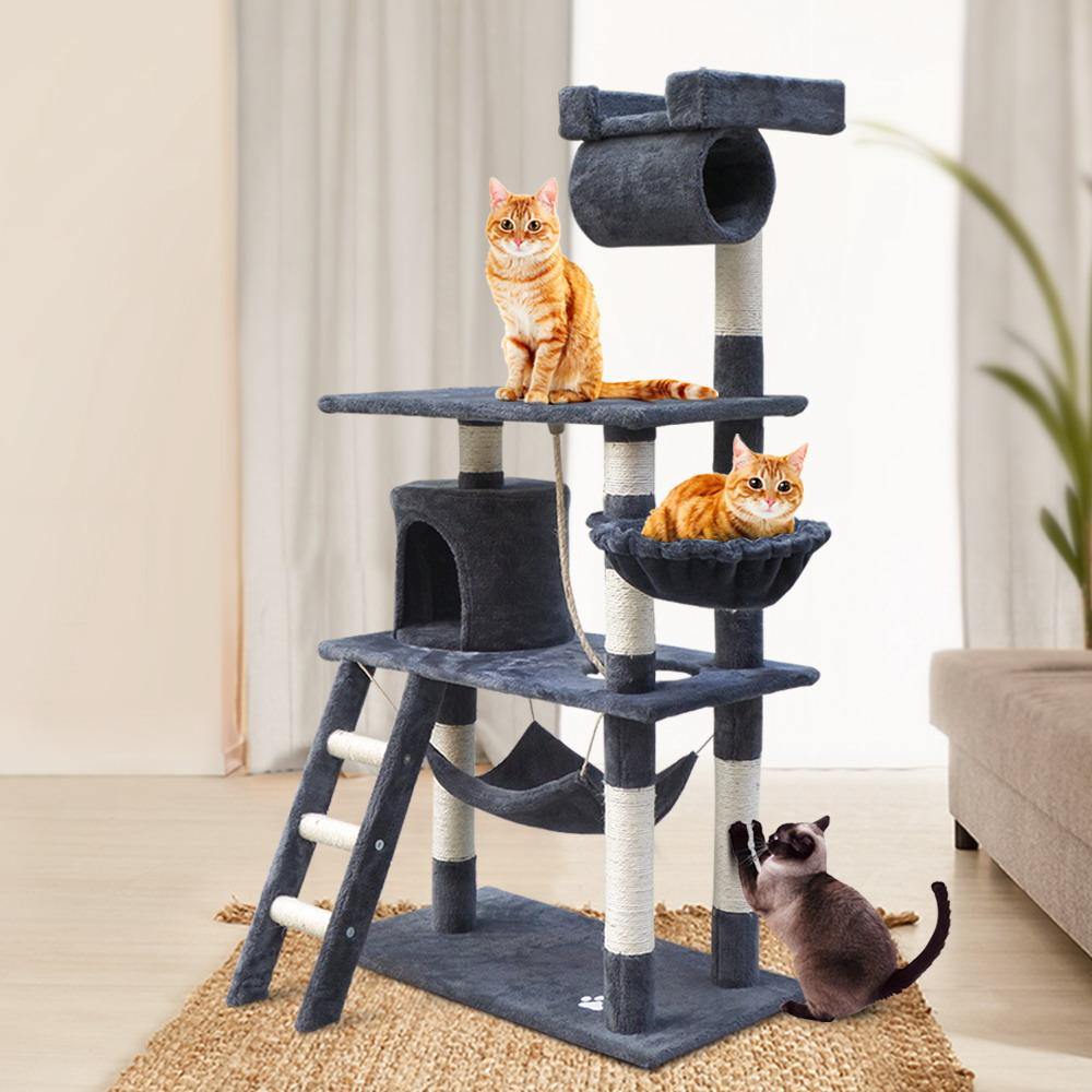 Cat Tree 141cm Trees Scratching Post Scratcher - House Things Pet Care > Cat Supplies