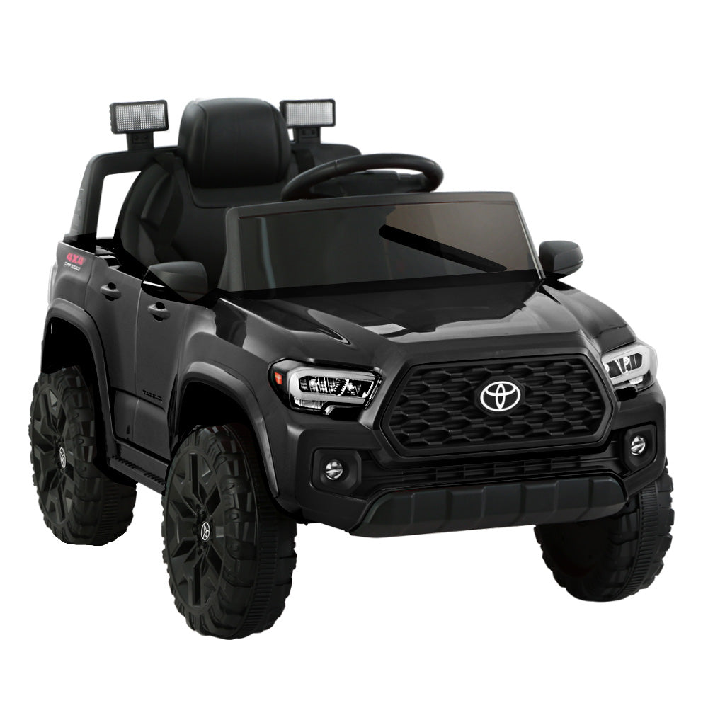 Toyota Ride On Car Kids Electric Toy Cars Tacoma Off Road Jeep 12V Battery Black - House Things Baby & Kids > Ride on Cars, Go-karts & Bikes