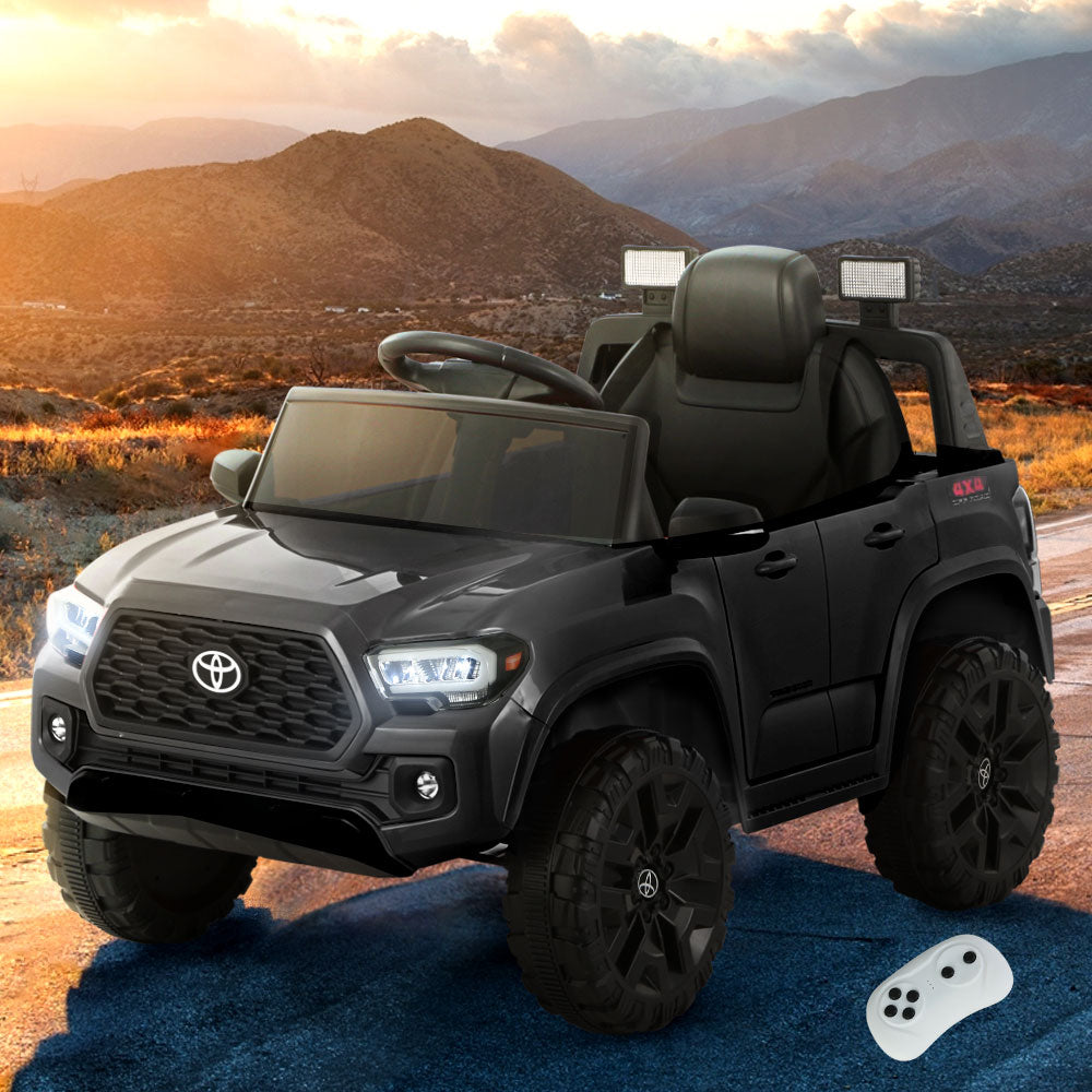 Toyota Ride On Car Kids Electric Toy Cars Tacoma Off Road Jeep 12V Battery Black - House Things Baby & Kids > Ride on Cars, Go-karts & Bikes