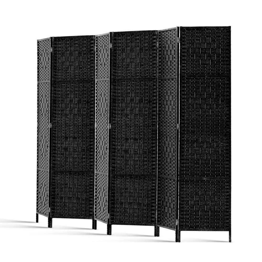 Artiss 6 Panel Room Divider - Black - House Things Furniture > Living Room