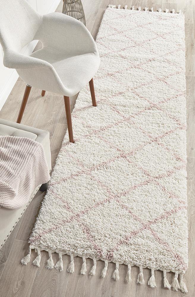 Saffron 22 Pink Runner Rug - House Things Saffron Collection