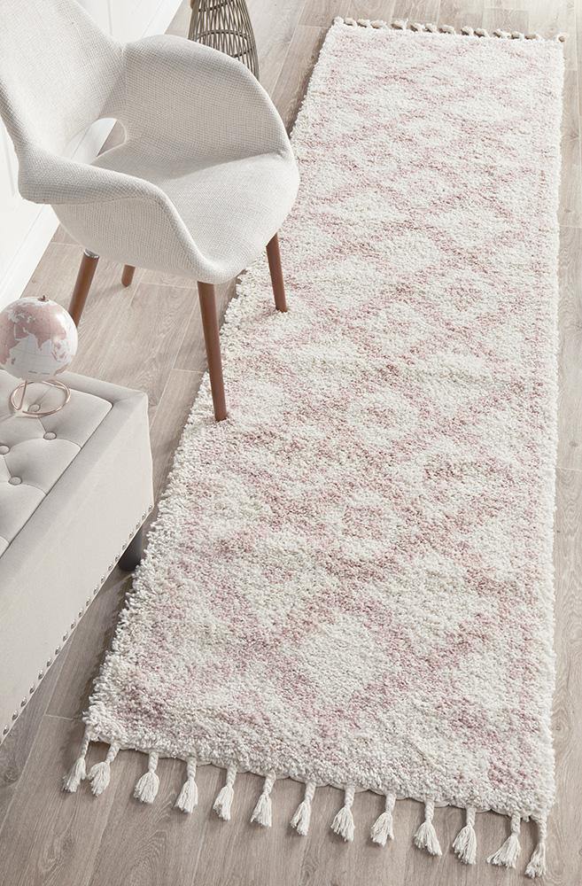 Saffron 33 Pink Runner Rug - House Things Saffron Collection