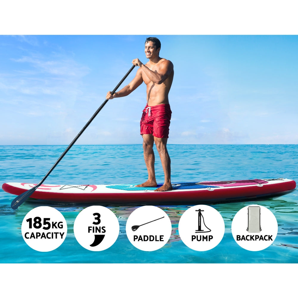 Weisshorn Stand Up Paddle Board 11ft Inflatable SUP Surfboard Paddleboard Kayak - House Things Outdoor > Boating