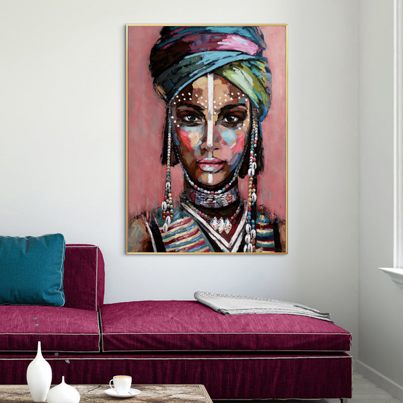 60cmx90cm African woman II Gold Frame Canvas Wall Art - House Things Home & Garden > Wall Art