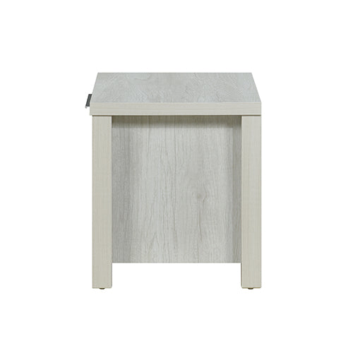 Bedside Table 2 drawers Storage Table Night Stand MDF in White Ash - House Things Home & Garden > Storage